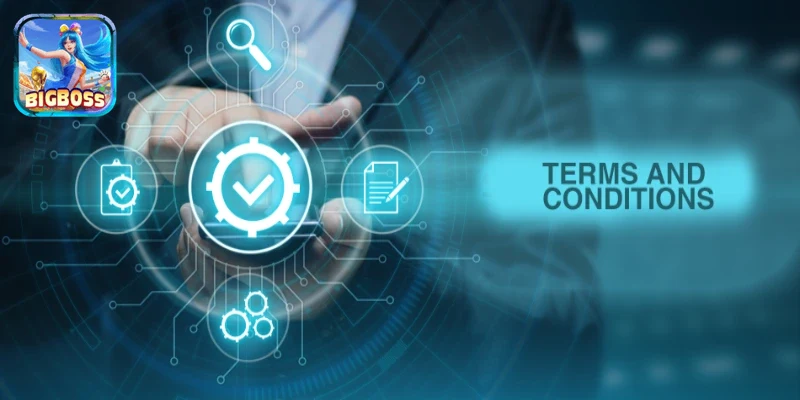 Giao diện đăng ký điều khoản điều kiện trực tuyến